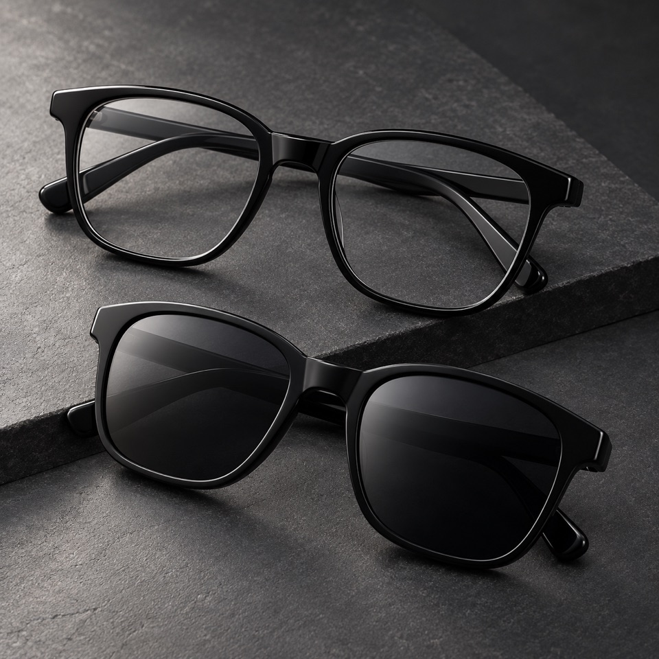 Montures de lunettes unies sans logo